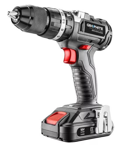 Graphite Akkus szénkefementes ütvefúró-, csavarozó alapgép, 58Nm Energy+ (18V) (akku és töltő nélkül)