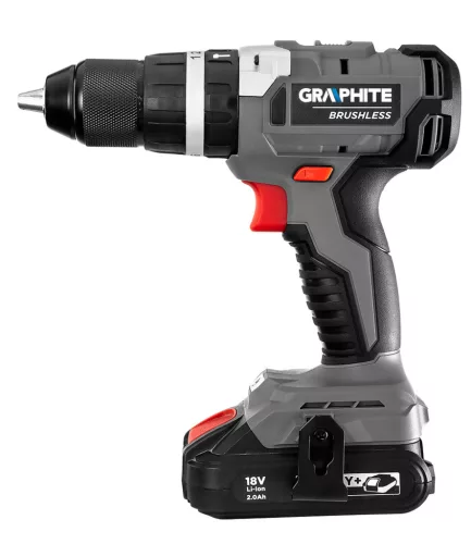Graphite Akkus szénkefementes ütvefúró-, csavarozó alapgép, 58Nm Energy+ (18V) (akku és töltő nélkül)