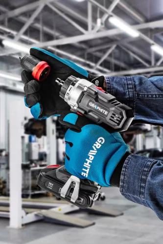 Graphite Akkus cserélhető tokmyányos fúró-, csavarozó alapgép, 44Nm 3 tokmánnyal Energy+ (18V) (akku és töltő nélkül)