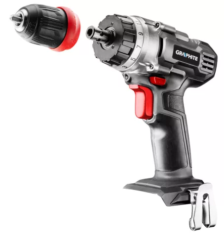 Graphite Akkus cserélhető tokmyányos fúró-, csavarozó alapgép, 44Nm Energy+ (18V) (akku és töltő nélkül)