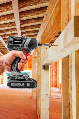 Graphite Akkus szénkefementes ütvecsavarozó alapgép 1/4"(hatszög) 200Nm Energy+ (18V) (akku és töltő nélkül)