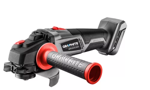 Graphite Akkus szénkefementes sarokcsiszoló alapgép, 125mm Energy+ (18V) (akku és töltő nélkül)