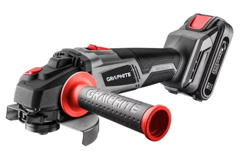 Graphite Akkus szénkefementes sarokcsiszoló alapgép, 125mm Energy+ (18V) (akku és töltő nélkül)