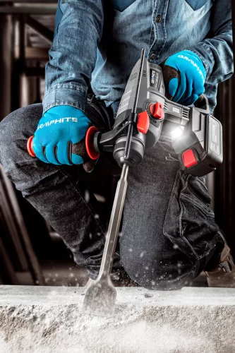 Graphite Akkus szénkefementes fúró-, vésőkalapács alapgép, SDS-Plus Energy+ (18V) (akku és töltő nélkül)