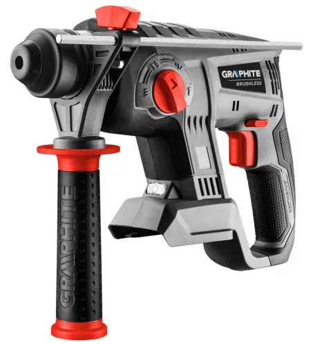 Graphite Akkus szénkefementes fúró-, vésőkalapács alapgép, SDS-Plus Energy+ (18V) (akku és töltő nélkül)