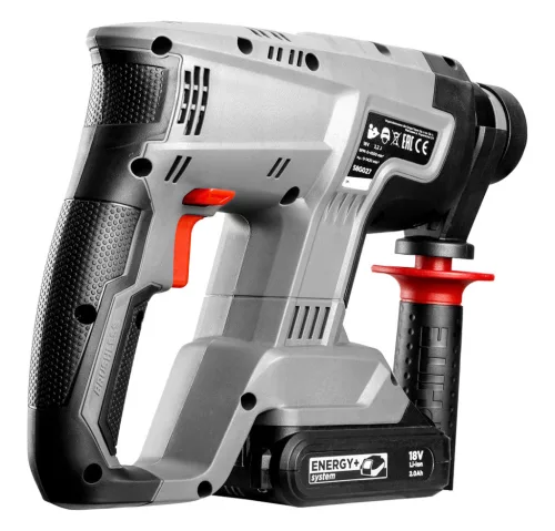 Graphite Akkus szénkefementes fúró-, vésőkalapács alapgép, SDS-Plus Energy+ (18V) (akku és töltő nélkül)