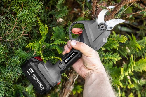 Graphite Akkus szénkefementes metszőolló, ágvágó alapgép, max. 30mm vágás, Energy+ (18V) (akku és töltő nélkül)