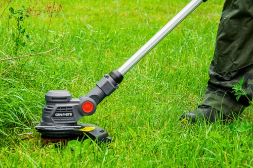 Graphite Akkus fűkasza, fűszegélynyíró alapgép műanyag késes 254mm, Energy+ (18V) (akku és töltő nélkül)