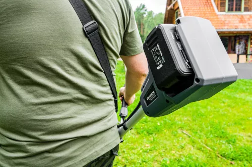 Graphite Akkus fűkasza, fűszegélynyíró alapgép damillal, késsel, 350mm 36V(2x18V), Energy+ (18V) (akku és töltő nélkül)