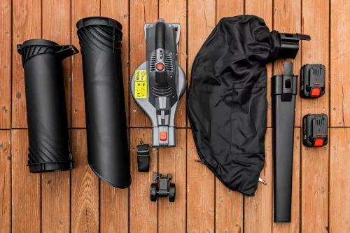 Graphite Akkus lombszívó és fúvó alapgép, 35 literes zsákkal 36V(2x18V), Energy+ (18V) (akku és töltő nélkül)