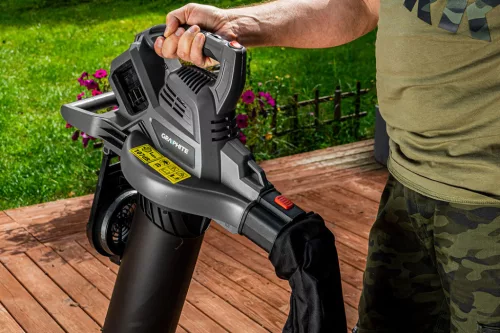 Graphite Akkus lombszívó és fúvó alapgép, 35 literes zsákkal 36V(2x18V), Energy+ (18V) (akku és töltő nélkül)