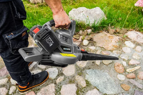 Graphite Akkus lombszívó és fúvó alapgép, 35 literes zsákkal 36V(2x18V), Energy+ (18V) (akku és töltő nélkül)