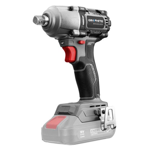 Graphite Akkus szénkefementes ütvecsavarozó alapgép 1/2"(négyszög) 450Nm Energy+ (18V) (akku és töltő nélkül)