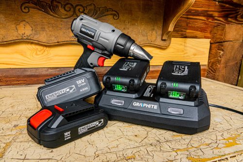 Graphite Dupla akkumulátortöltő, Energy+ (18V)