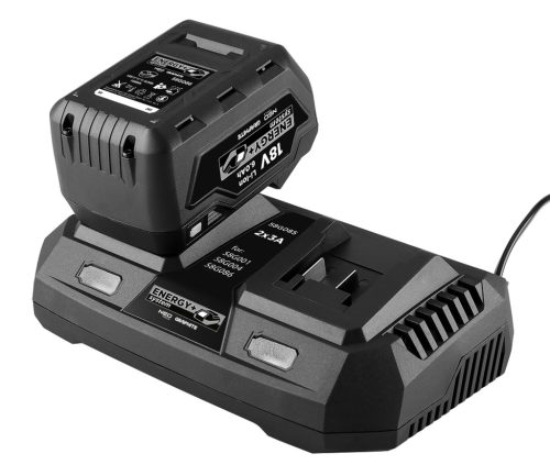 Graphite Dupla akkumulátortöltő, Energy+ (18V)