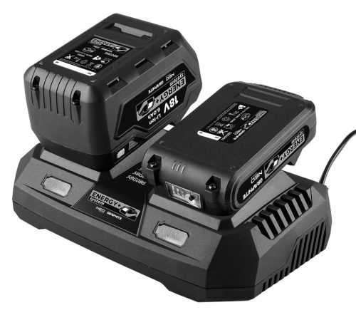 Graphite Dupla akkumulátortöltő, Energy+ (18V)