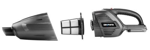 Graphite Akkus kézi és padló porszívó 2az1-ben alapgép, Energy+ (18V) (akku és töltő nélkül)