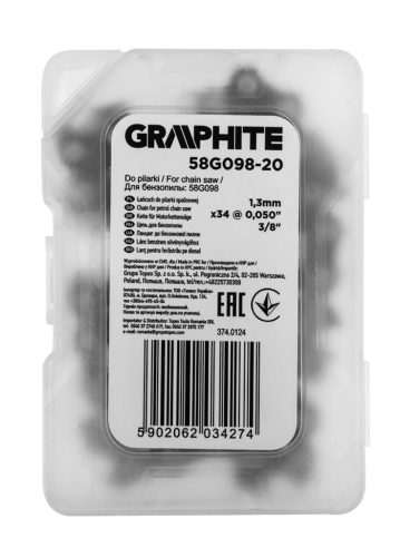 Graphite Fűrészlánc, 8"  Graphite 58G098-hez