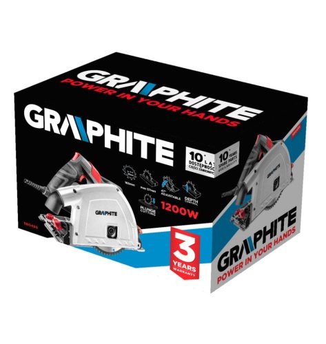 Graphite Merülőfűrész 165mm 1200W