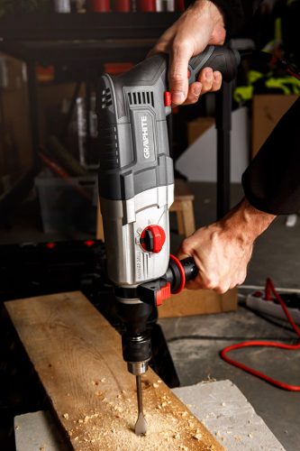 Graphite Fúró-, vésőkalapács kofferben SDS-Plus 2,8J 800W