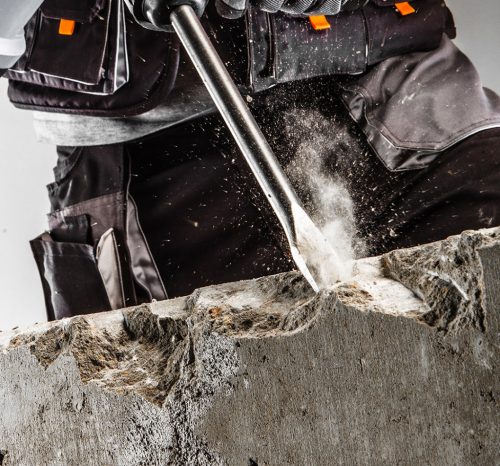 Graphite Fúró-, vésőkalapács tartozékokkal kofferben SDS-Plus 4J 900W