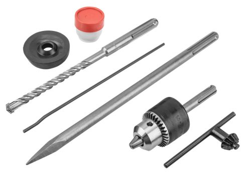 Graphite Fúró-, vésőkalapács tartozékokkal kofferben SDS-Plus 4J 900W