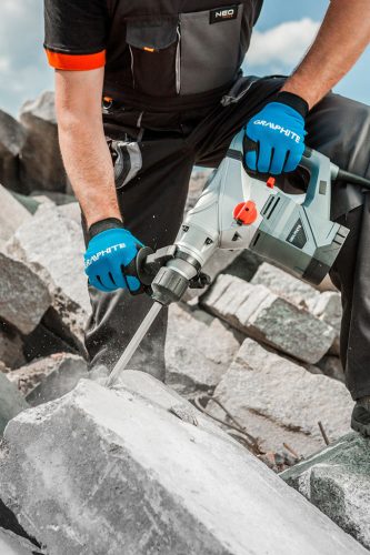 Graphite Fúró-, vésőkalapács tartozékokkal kofferben SDS-Plus 4,5J 1500W