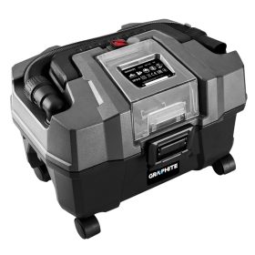   Graphite Akkus száraz/nedves porszívó alapgép, 10l Energy+ (18V) (akku és töltő nélkül)