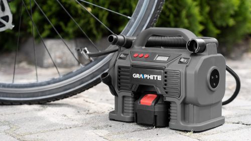 Graphite Akkus kompresszor alapgép, Energy+ (18V) (akku és töltő nélkül)