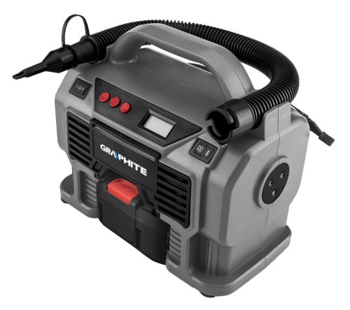 Graphite Akkus kompresszor alapgép, Energy+ (18V) (akku és töltő nélkül)