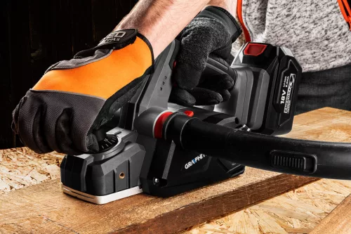 Graphite Akkus gyalu alapgép, 82mm Energy+ (18V) (akku és töltő nélkül)