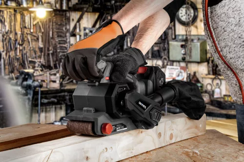 Graphite Akkus szalagcsiszoló alapgép, Energy+ (18V) (akku és töltő nélkül)