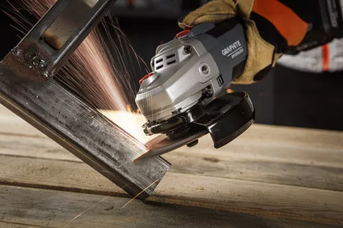 Graphite Akkus szénkefementes sarokcsiszoló alapgép, 125mm Energy+ (18V) (akku és töltő nélkül)