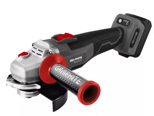 Graphite Akkus szénkefementes sarokcsiszoló alapgép, 125mm Energy+ (18V) (akku és töltő nélkül)