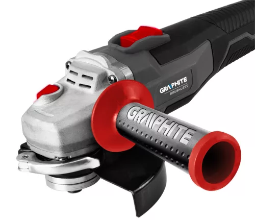 Graphite Akkus szénkefementes sarokcsiszoló alapgép, 125mm Energy+ (18V) (akku és töltő nélkül)