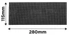 Graphite Csiszolóháló 115x280mm, fa, fém, műanyag, űveg, gipszkarton csiszoláshoz, P100