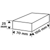 Graphite Csiszolószivacs 70x25x100mm, P100