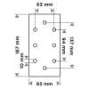 Graphite Csiszolópapír tépőzáras 93x185mm, P120, 8 lyukas, 5db
