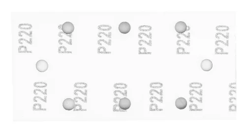 Graphite Csiszolópapír tépőzáras 93x185mm, P220, 8 lyukas, 5db