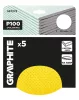 Graphite Csiszolókorong perforált, tépőzáras 225mm, P100, 5db