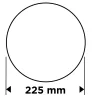 Graphite Csiszolókorong perforált, tépőzáras 225mm, P150, 5db