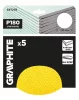 Graphite Csiszolókorong perforált, tépőzáras 225mm, P180, 5db