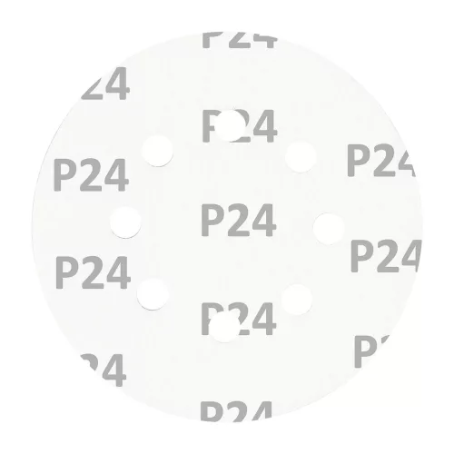 Graphite Csiszolókorong tépőzáras 125mm, P24, 8 lyukkal, 5db