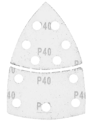 Graphite Csiszolópapír tépőzáras delta 102x152mm, P40, 11 lyukas, 5db