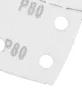 Graphite Csiszolópapír tépőzáras delta 102x152mm, P80, 11 lyukas, 5db