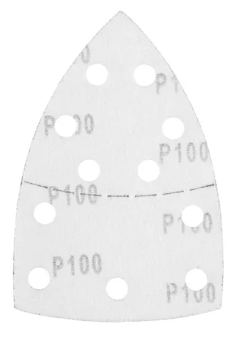 Graphite Csiszolópapír tépőzáras delta 102x152mm, P100, 11 lyukas, 5db