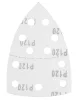 Graphite Csiszolópapír tépőzáras delta 102x152mm, P120, 11 lyukas, 5db