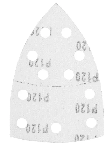 Graphite Csiszolópapír tépőzáras delta 102x152mm, P120, 11 lyukas, 5db