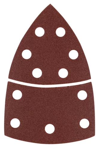 Graphite Csiszolópapír tépőzáras delta 102x152mm, P120, 11 lyukas, 5db