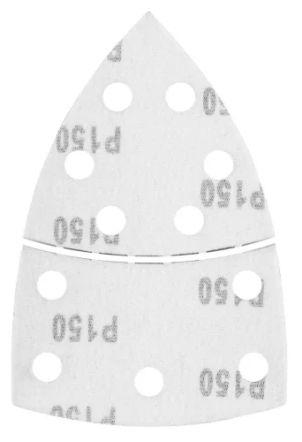 Graphite Csiszolópapír tépőzáras delta 102x152mm, P150, 11 lyukas, 5db